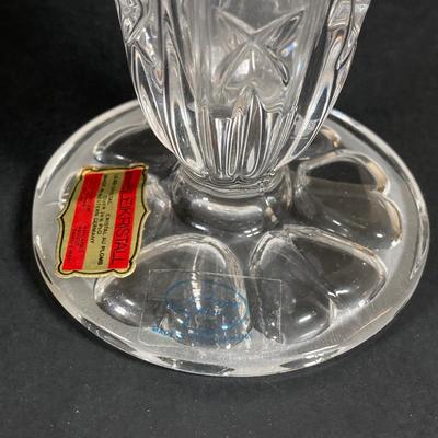 LOT 75: Beautiful Crystal Collection - L.E. Stelle Crystal Candy Dish, Price Imports Bleikristall Vase and More