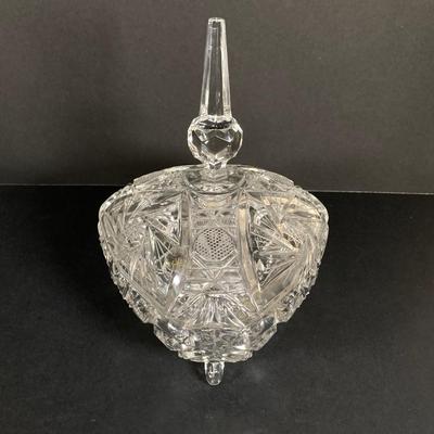 LOT 75: Beautiful Crystal Collection - L.E. Stelle Crystal Candy Dish, Price Imports Bleikristall Vase and More