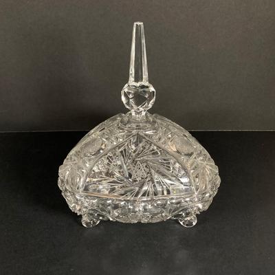 LOT 75: Beautiful Crystal Collection - L.E. Stelle Crystal Candy Dish, Price Imports Bleikristall Vase and More
