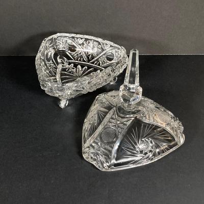 LOT 75: Beautiful Crystal Collection - L.E. Stelle Crystal Candy Dish, Price Imports Bleikristall Vase and More