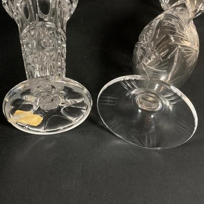 LOT 75: Beautiful Crystal Collection - L.E. Stelle Crystal Candy Dish, Price Imports Bleikristall Vase and More