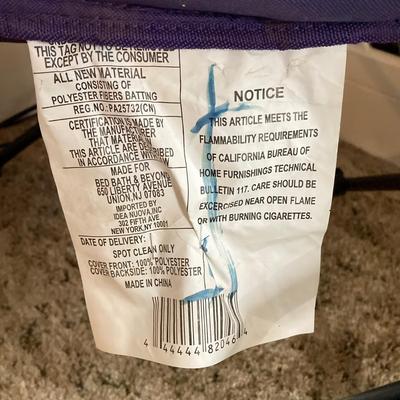 LOT 81: Pair of Black and White Zebra Print Folding Portable Moon Club Chairs