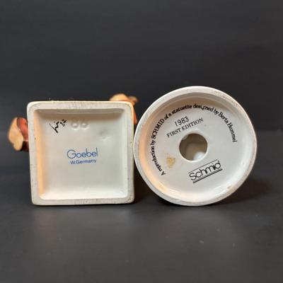 LOT 84: Vintage Goebel Hummel "Happiness", 1993 First Edition Reproduction Schmid "Hark the Herald" Figure, Hummel...