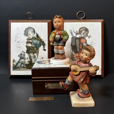 LOT 84: Vintage Goebel Hummel "Happiness", 1993 First Edition Reproduction Schmid "Hark the Herald" Figure, Hummel...