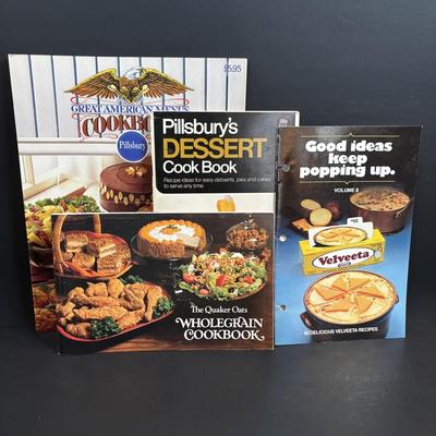 LOT 88: Vintage Kitchen Dishware Collection & Cookbooks