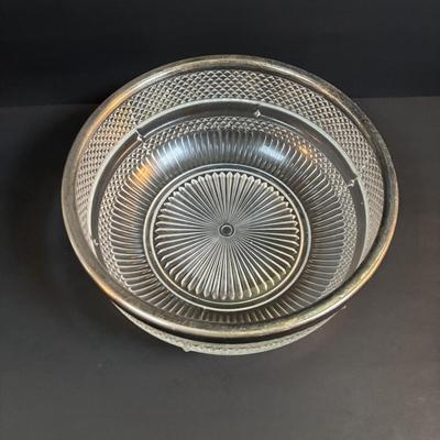 LOT 89: Sterling Silver Handled serving Utensil & Silver Plate Collection Plate Collection