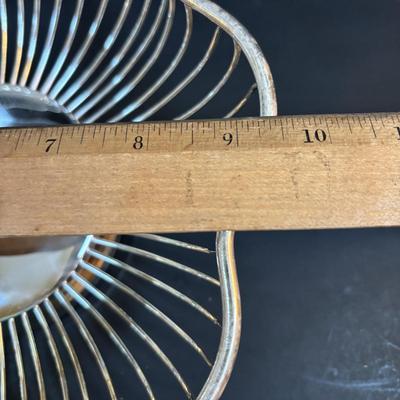 LOT 89: Sterling Silver Handled serving Utensil & Silver Plate Collection Plate Collection