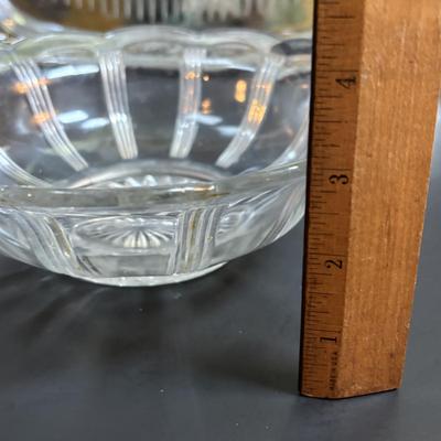 LOT 90: MCM Kromex & Hellerware Serving Trays, Owens-Illinois Thumbprint Pitcher, Vintage Cordial/After Dinner Liqueur Glasses