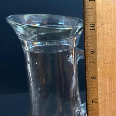 LOT 90: MCM Kromex & Hellerware Serving Trays, Owens-Illinois Thumbprint Pitcher, Vintage Cordial/After Dinner Liqueur Glasses