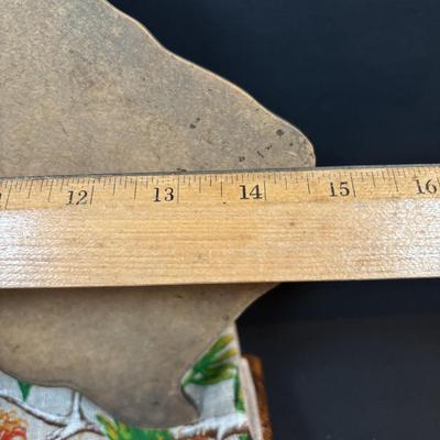 LOT 96: Australia Souvenirs: Copper Faced Clock, Table Linens, Tea Towels, Embossed Wallet, Key Holder