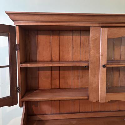 LOT 99: Vintage Maple Hutch