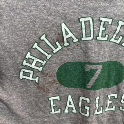 LOT 104: Philadelphia Eagles Memorabilia: Trading Cards, Team Photo, Glasses, 1977 Discover Magazine, Ticket Stub, Autograph's &...