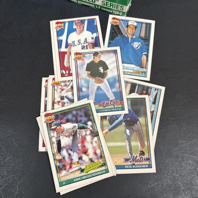 LOT 105: New/Old Unopened Baseball Cards & Loose Cards