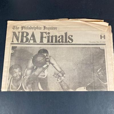 LOT 112: Collection of Basketball Memorabilia - NBA, 76ers, Sega Dreamcast Game, Jerry West (Lakers), Julius Erving, Wilt and More