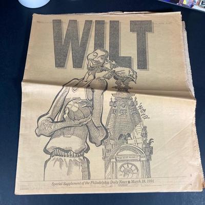 LOT 112: Collection of Basketball Memorabilia - NBA, 76ers, Sega Dreamcast Game, Jerry West (Lakers), Julius Erving, Wilt and More