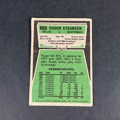 LOT 110: Vintage Dallas Cowboys / Roger Staubach Sports Memorabilia -