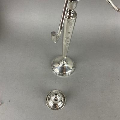 S847 Set of Three Weighted Sterling Silver 5 Candlelabra