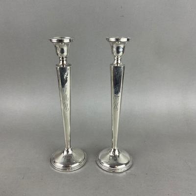 S847 Set of Three Weighted Sterling Silver 5 Candlelabra