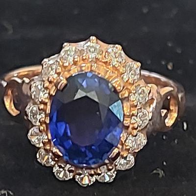 Lab-Created Sapphire Ring