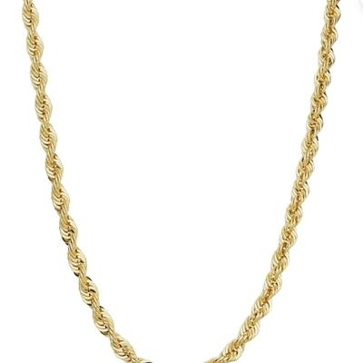 14k Yellow Gold Filled Rope Chain Necklace (4.2 mm, 18 inch)