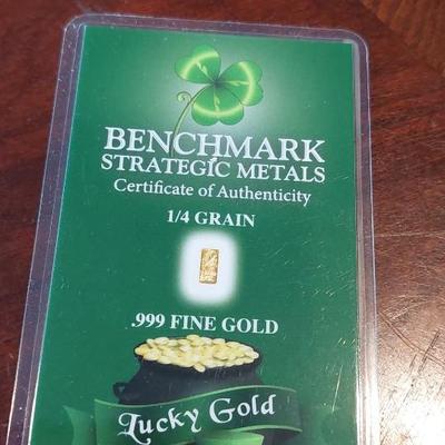Gold Bar 1/4 grain