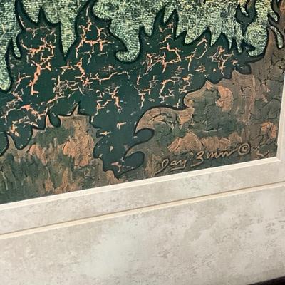 Framed Art by Jaylen, frame set of 8, Hand crafted stone art