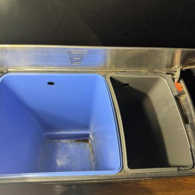 SimpleHuman Dual Compartment Brushed Steel Step Trash Can (ZLR-MG)