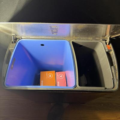 SimpleHuman Dual Compartment Brushed Steel Step Trash Can (ZLR-MG)