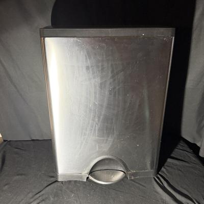 SimpleHuman Dual Compartment Brushed Steel Step Trash Can (ZLR-MG)