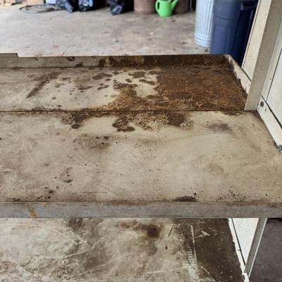 Vintage Metal Bakery Display