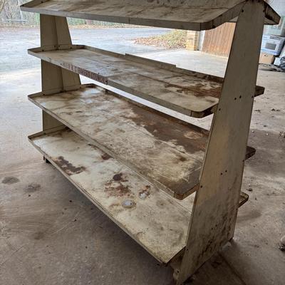 Vintage Metal Bakery Display