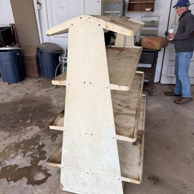 Vintage Metal Bakery Display