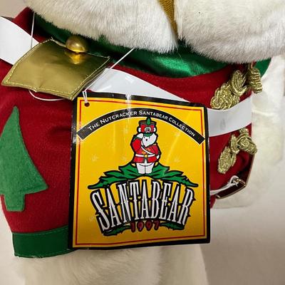 Vintage 1997 Nutcracker SantaBear, Great shape always been in plastic