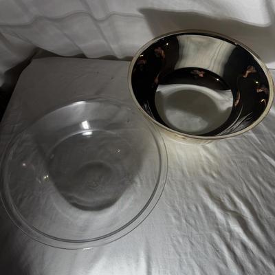 Oneida Silverplate Bowl, Gerber Knives & Dansk Serving Utensils (LR-MG)