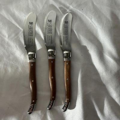 Oneida Silverplate Bowl, Gerber Knives & Dansk Serving Utensils (LR-MG)