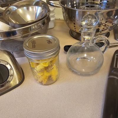 Assorted Stainless Kitchen Utensils & More (K-JS)