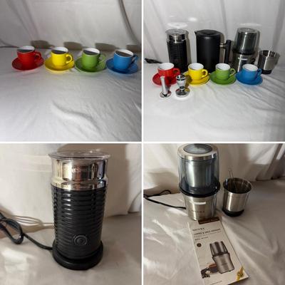 Espresso Aeroccino 3 Milk Frother, Bruntmor Espresso Set , Secura Coffee Grinder & More (LR-MG)