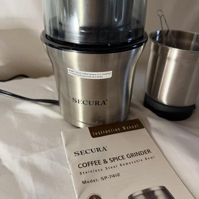 Espresso Aeroccino 3 Milk Frother, Bruntmor Espresso Set , Secura Coffee Grinder & More (LR-MG)