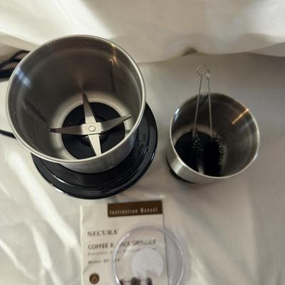 Espresso Aeroccino 3 Milk Frother, Bruntmor Espresso Set , Secura Coffee Grinder & More (LR-MG)