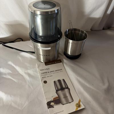 Espresso Aeroccino 3 Milk Frother, Bruntmor Espresso Set , Secura Coffee Grinder & More (LR-MG)