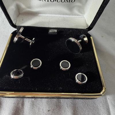 12K Filled Cross Pen & Pencil Set & Collection of Cufflinks & Shirt Studs (LR-MG)