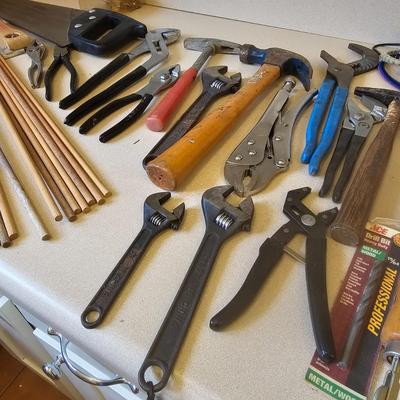 Assorted Hand Tools, Black & Decker Cordless Drill & More (G-JS)