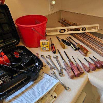 Assorted Hand Tools, Black & Decker Cordless Drill & More (G-JS)