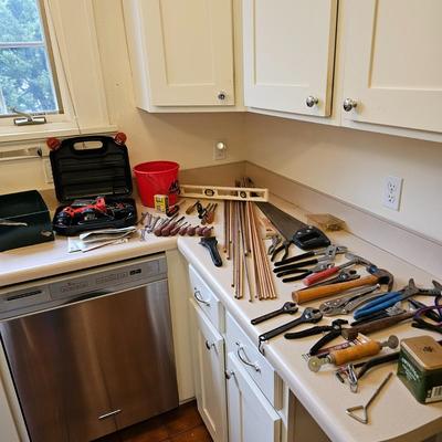Assorted Hand Tools, Black & Decker Cordless Drill & More (G-JS)