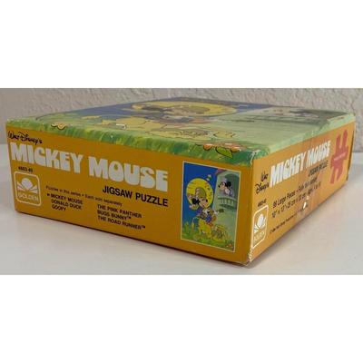 Mickey Mouse 99 Large Pieces 10" x 13" Interlocking Golden Jigsaw Puzzle - NEW