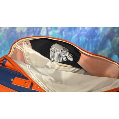 Vintage Fighting Illini Chief Illiniwek Golf Bag University Illinois Blue Orange