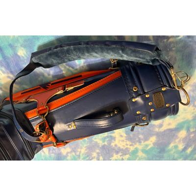 Vintage Fighting Illini Chief Illiniwek Golf Bag University Illinois Blue Orange