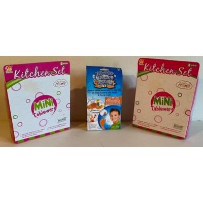 2 My Sweet Home Play Kitchen Sets & 1 No Pop Stunt Bubbles Kit