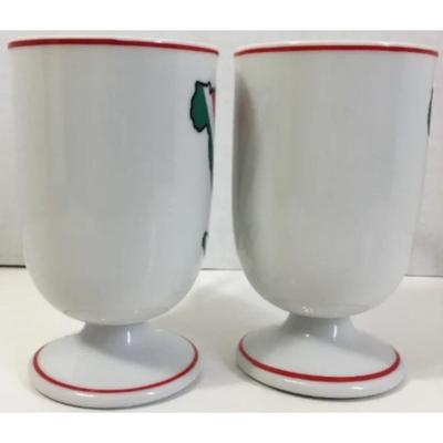 2 Vintage Italy Mugs - Mediterranean / Europe / Rome / Milan / Venice Italian