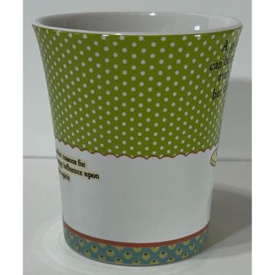 Leigh Standley Curly Girl Design Santa Barbara Studio Ceramic Mug Cake Green